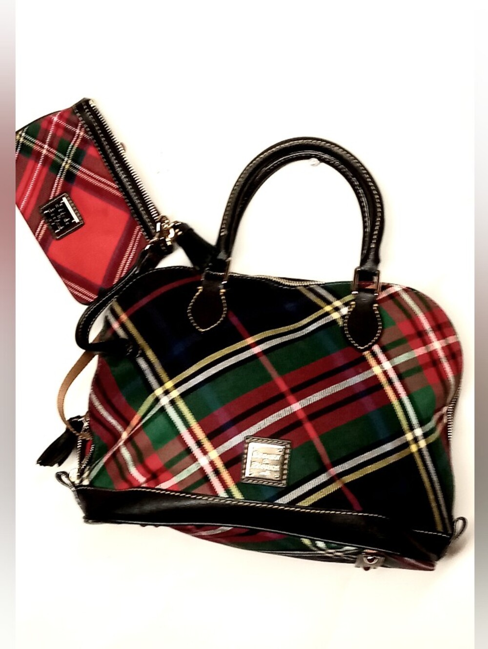 New Dooney & Bourke Plaid handbag purse